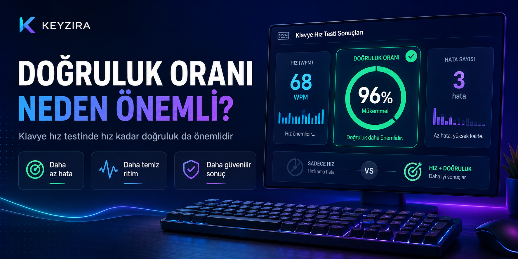 Klavye Hız Testinde Doğruluk Oranı Neden Önemlidir?