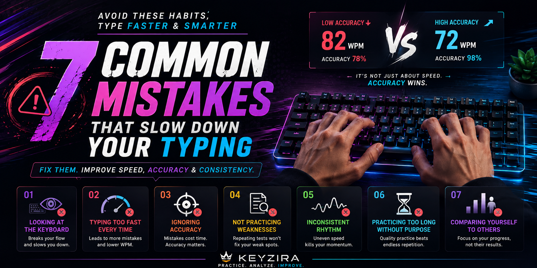 7 Common Mistakes That Slow Down Your Typing