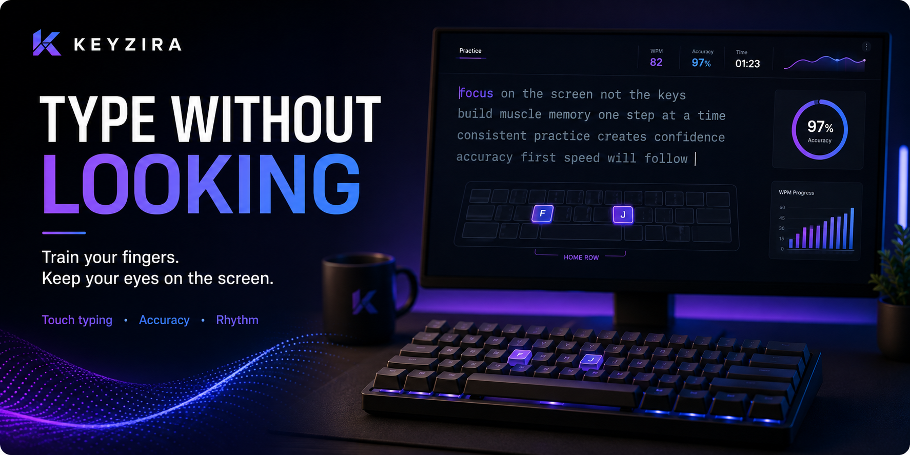 How to Type Without Looking at the Keyboard