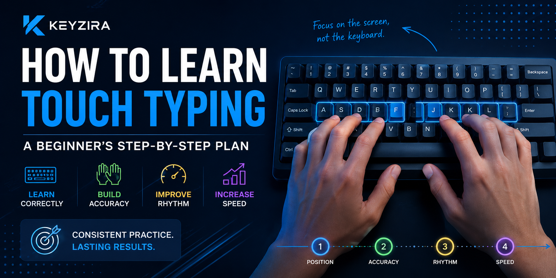 How to Learn Touch Typing: A Beginner’s Step-by-Step Plan