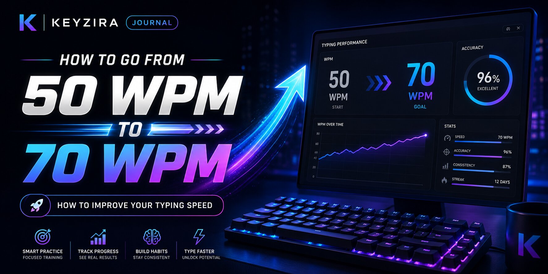 How to Go From 50 WPM to 70 WPM
